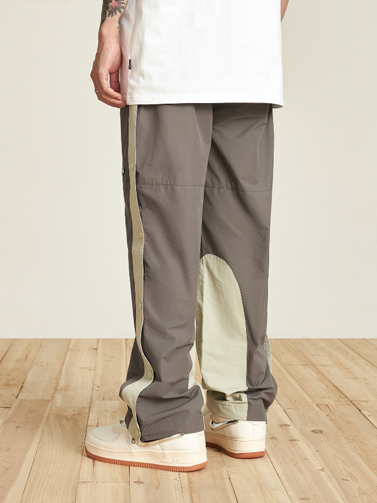 VOTE Contrast Color Breasted Pants