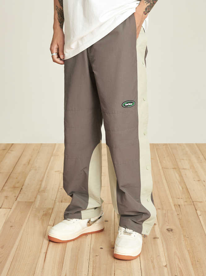 VOTE Contrast Color Breasted Pants