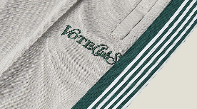 VOTE Striped Tracksuit Pants