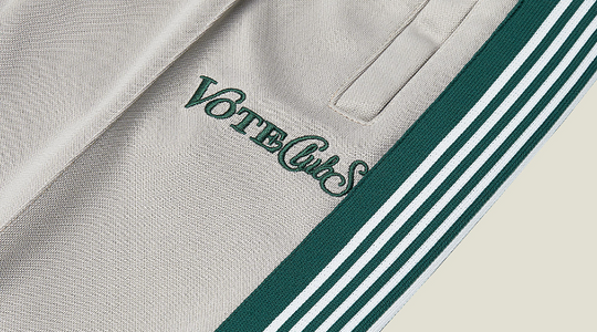 VOTE Striped Tracksuit Pants