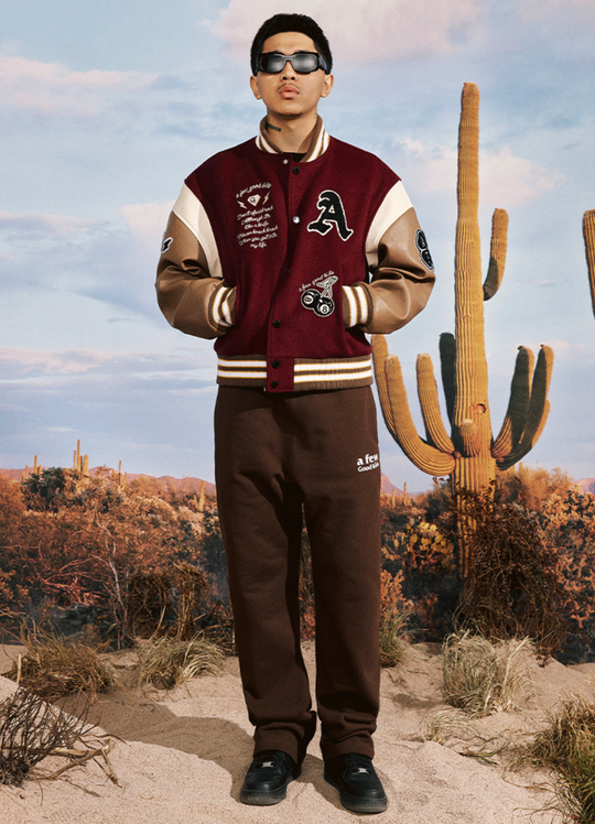 AFGK Statue Embroidered Varsity Jacket