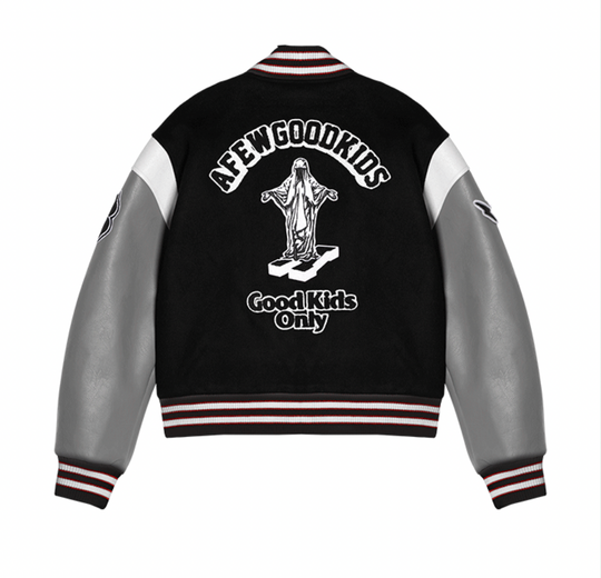 AFGK Statue Embroidered Varsity Jacket