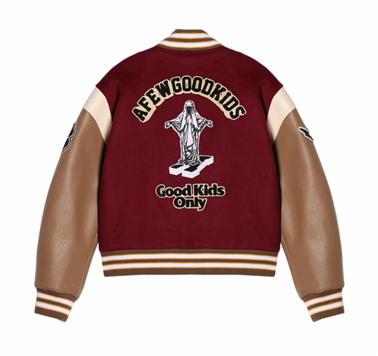 AFGK Statue Embroidered Varsity Jacket