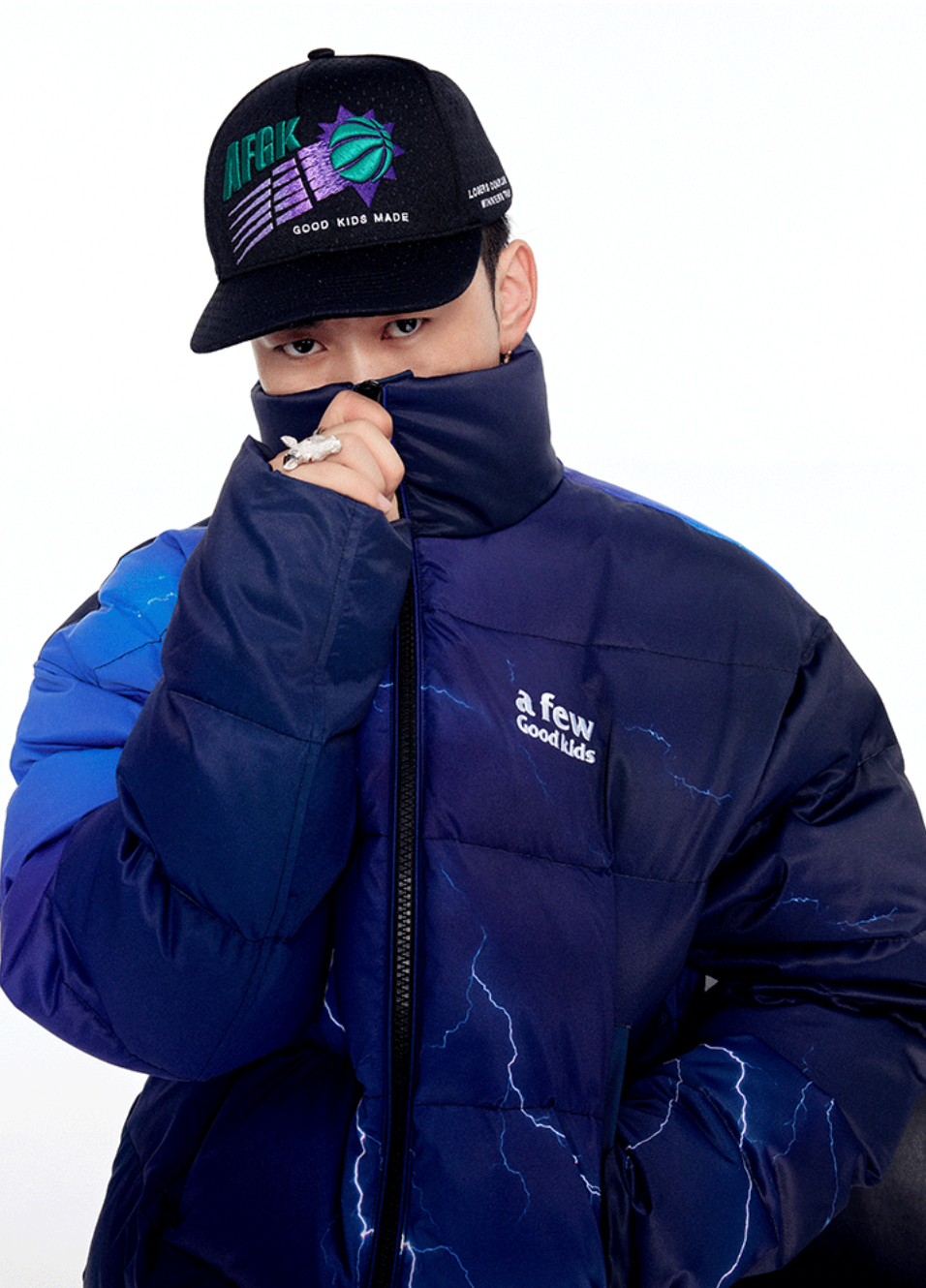 AFGK Lightning Logo Down Jacket