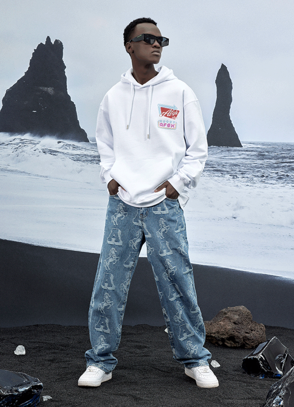 AFGK Basic Letters LOGO Hoodie