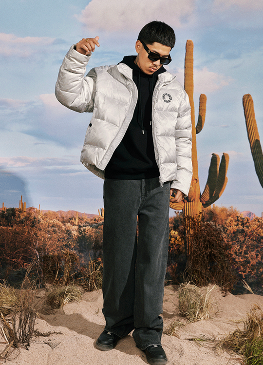 AFGK Full Printed LOGO Jacquard Down Jacket