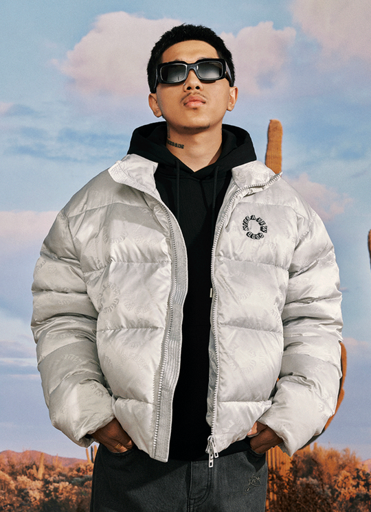AFGK Full Printed LOGO Jacquard Down Jacket