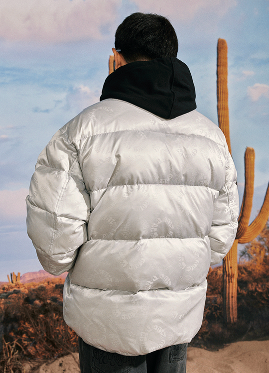 AFGK Full Printed LOGO Jacquard Down Jacket