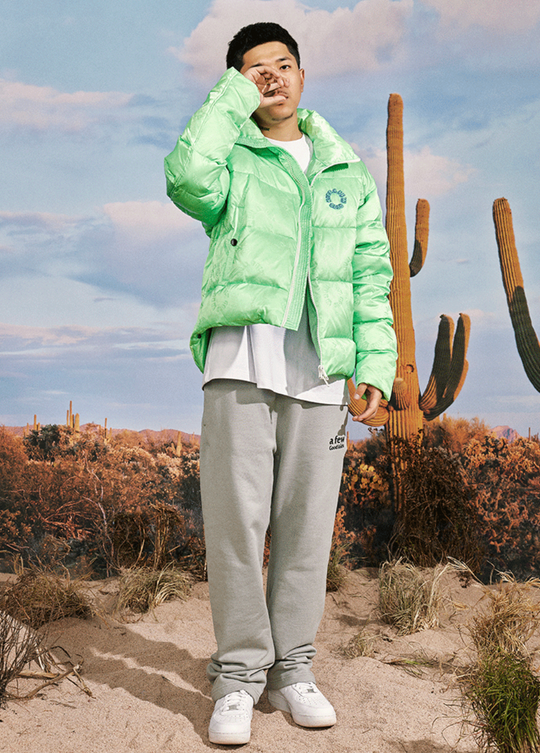 AFGK Full Printed LOGO Jacquard Down Jacket