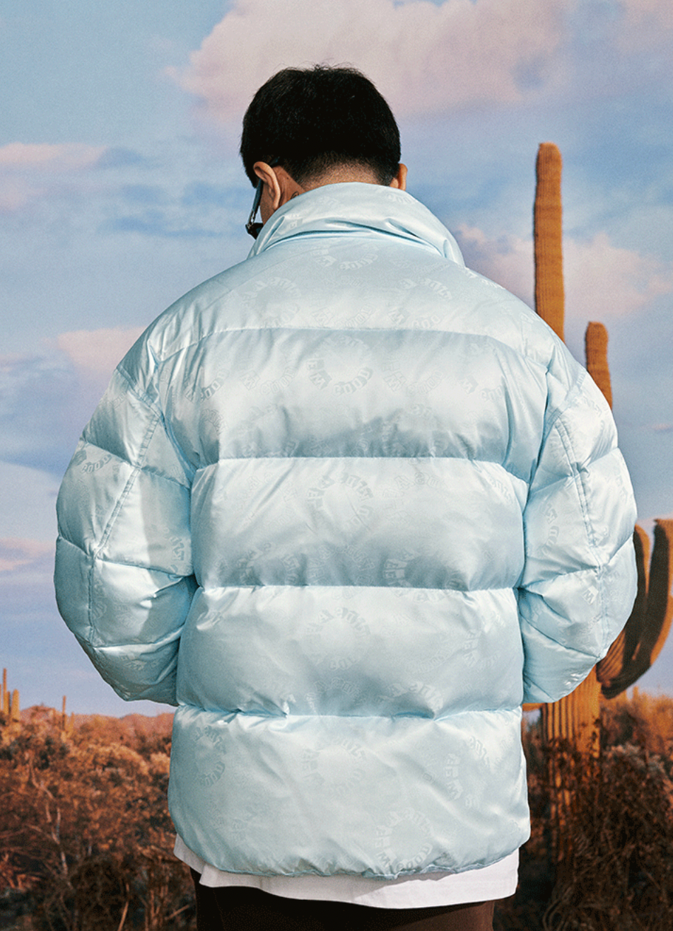 AFGK Full Printed LOGO Jacquard Down Jacket