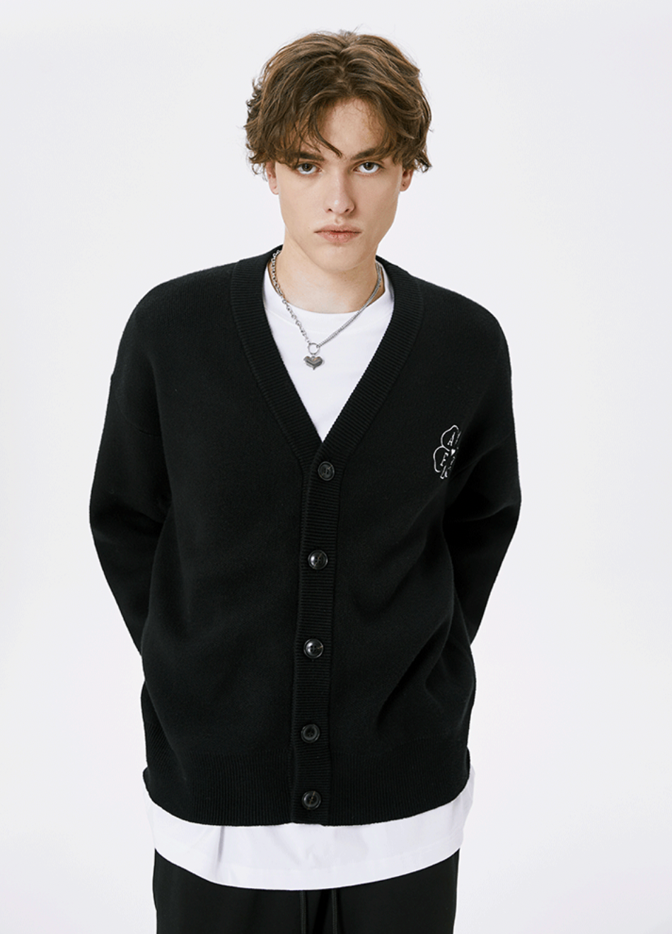 AFGK Lucky Clover Knit Sweater Cardigan