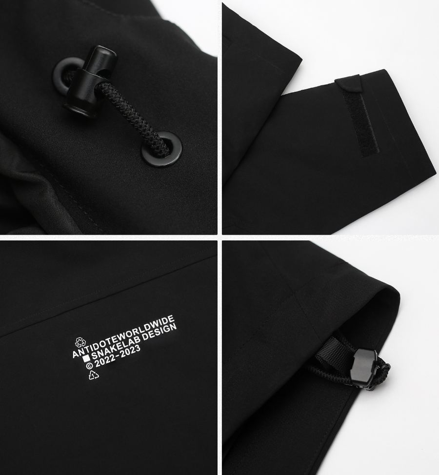 ANTIDOTE Windproof Hooded Zipper Functional Jacket