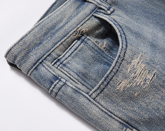 F3F Select Washed And Worn Out Hole Flared Jeans