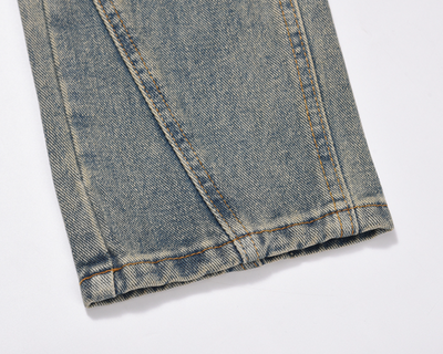 F3F Select Wash Old Patchwork Micro Cone Jeans