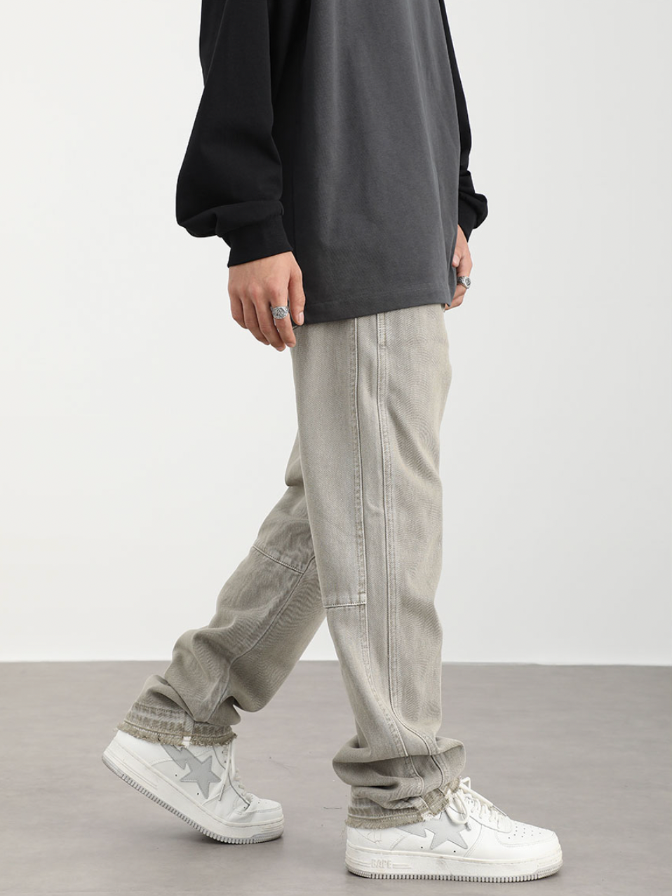 F3F Select Wash Old Patchwork Jeans