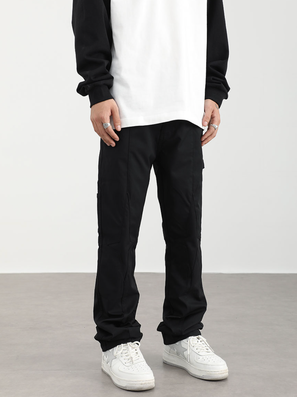 F3F Select Splicing Wind Slim Micro Lab Pants