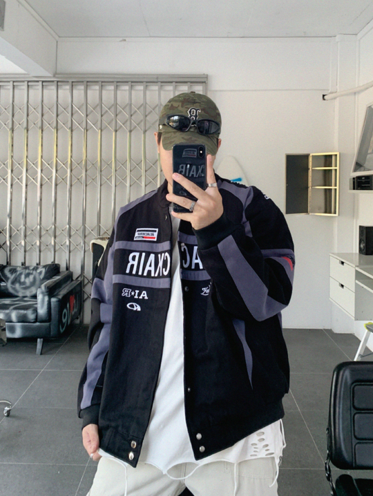 F3F Select Embroidery Motorcycle Racing Jacket