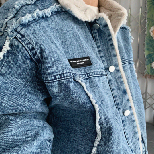 F3F Select Boa Washed Denim Jacket