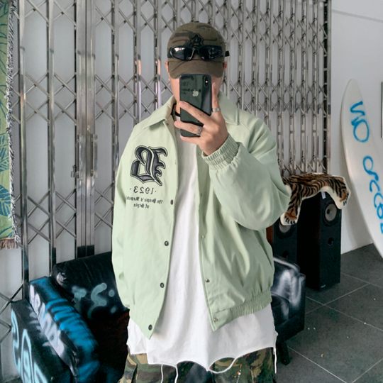 F3F Select Twist Dark Embroidery Lapel Jacket