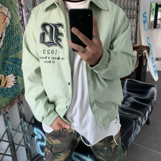 F3F Select Twist Dark Embroidery Lapel Jacket