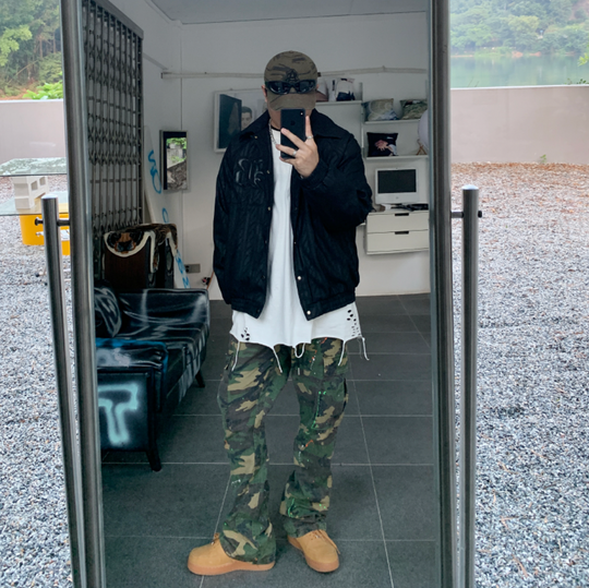 F3F Select Twist Dark Embroidery Lapel Jacket