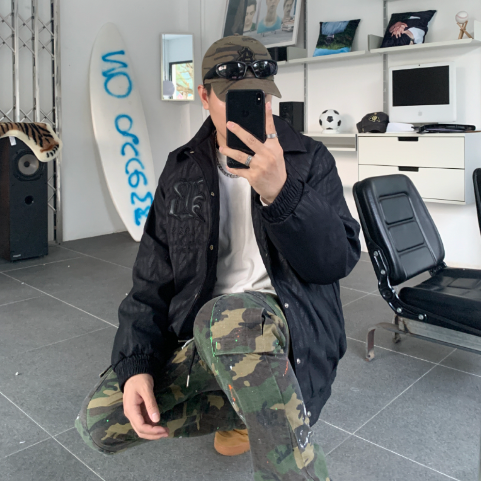 F3F Select Twist Dark Embroidery Lapel Jacket