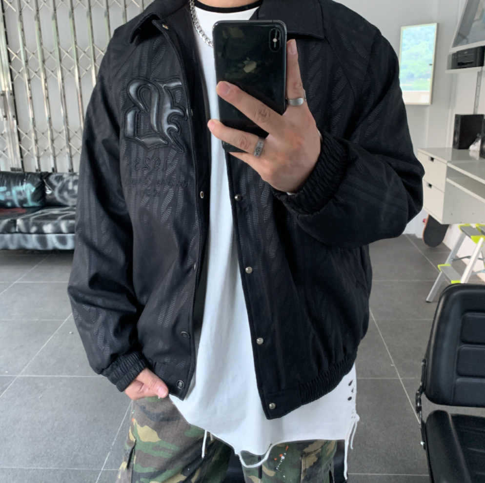 F3F Select Twist Dark Embroidery Lapel Jacket