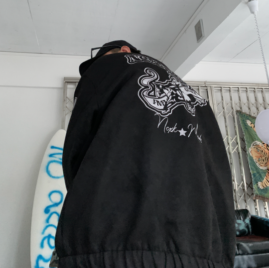 F3F Select Embroidered Suede Lapel Jacket