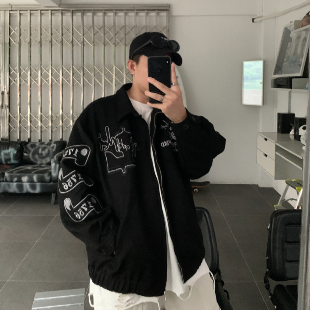 F3F Select Embroidered Suede Lapel Jacket