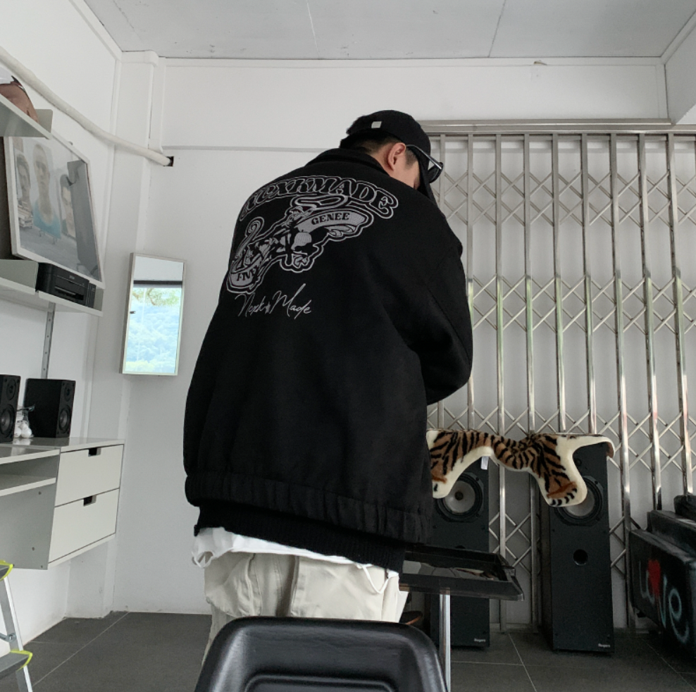 F3F Select Embroidered Suede Lapel Jacket