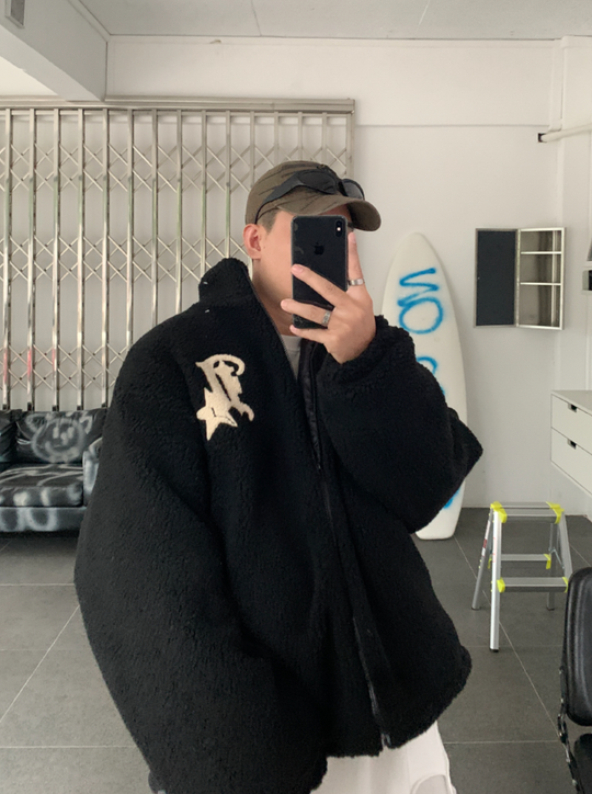 F3F Select  Logo Sherpa Fleece Jacket