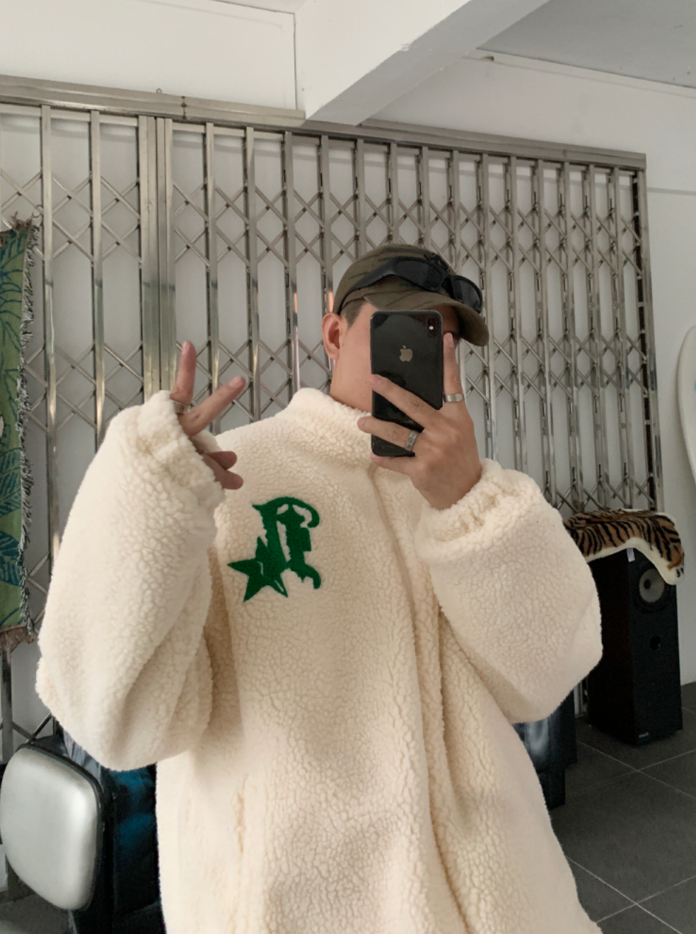 F3F Select  Logo Sherpa Fleece Jacket