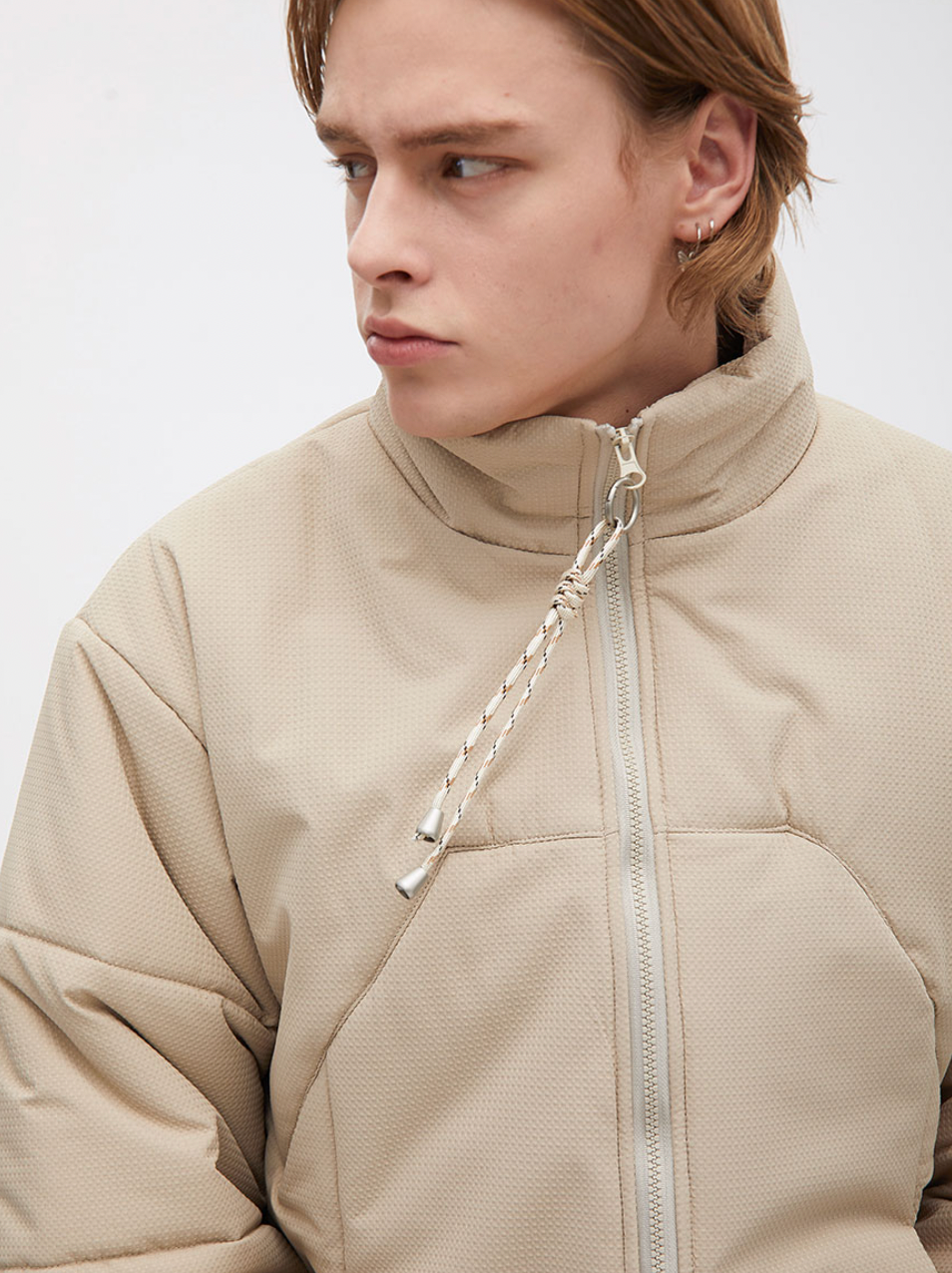 F3F Select Solid Color Stand Collar Jacket