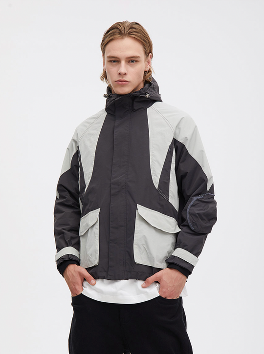 F3F Select Color Stitching Functional Wind Jacket