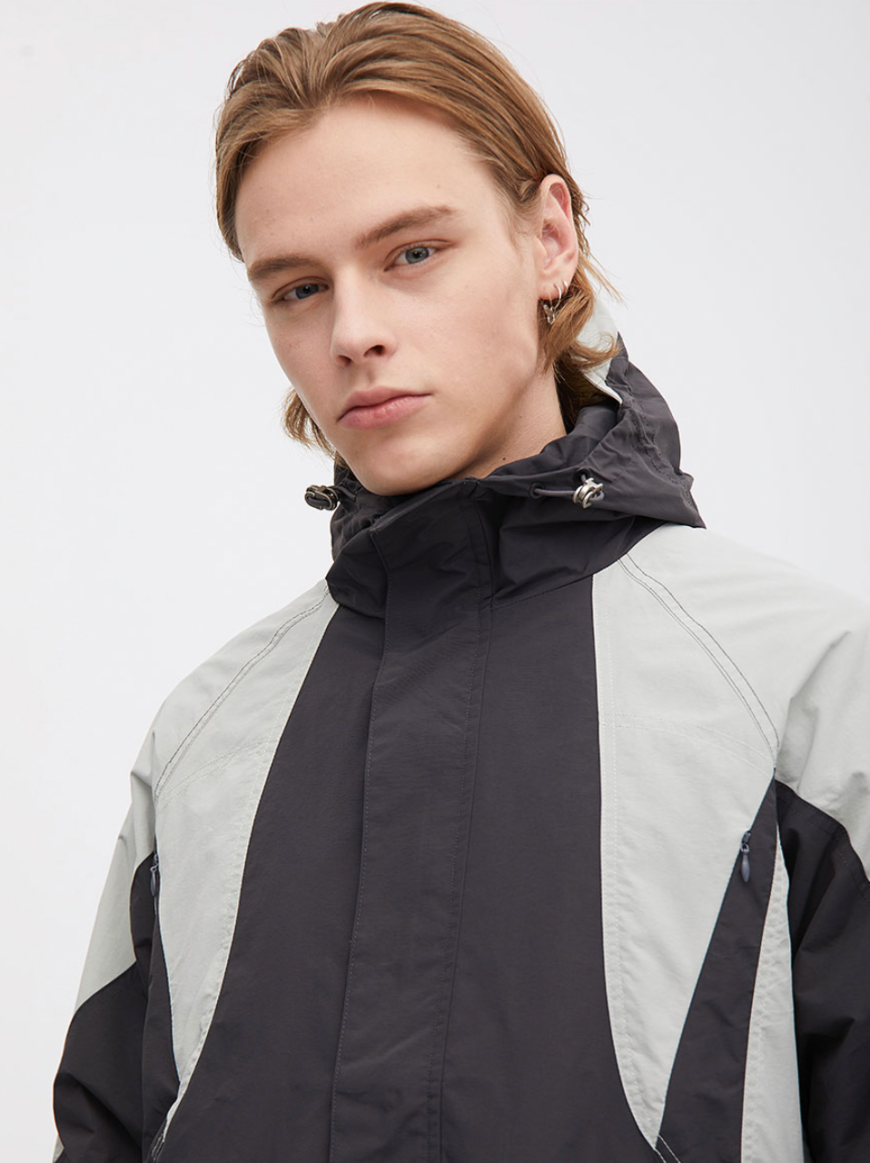 F3F Select Color Stitching Functional Wind Jacket