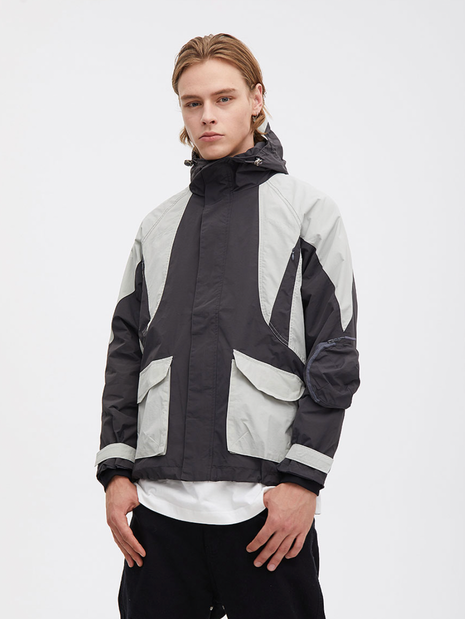 F3F Select Color Stitching Functional Wind Jacket