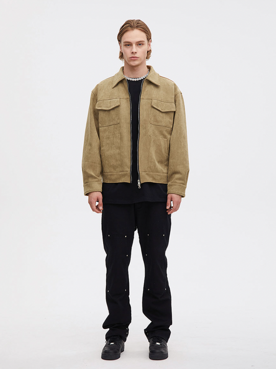 F3F Select Fabric Suede Jacket