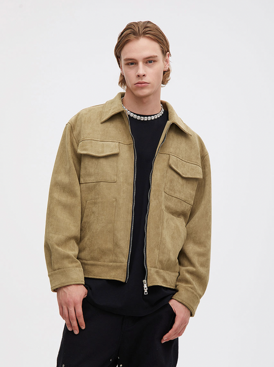 F3F Select Fabric Suede Jacket