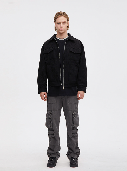 F3F Select Fabric Suede Jacket