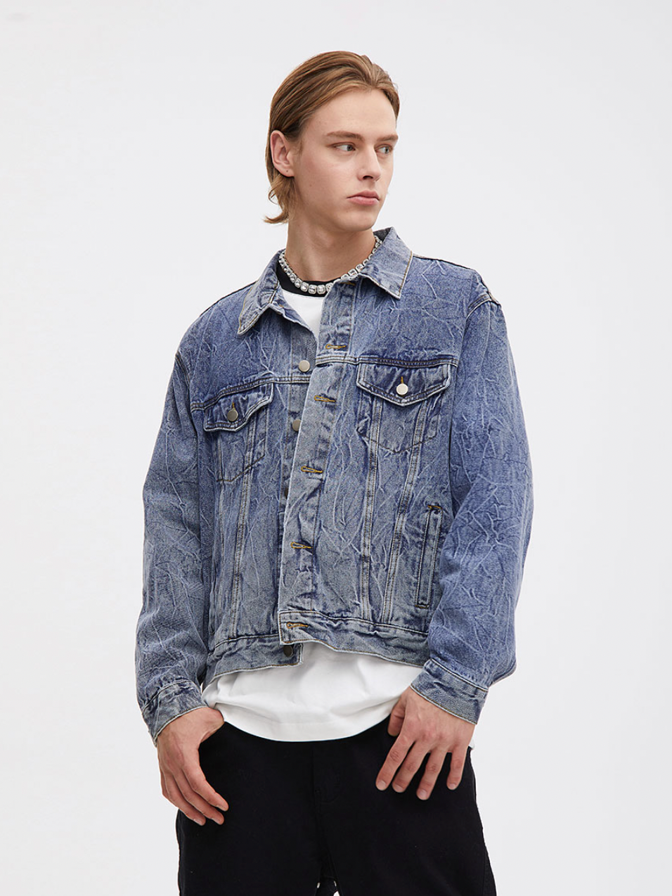 F3F Select Washed Old Denim Jacket
