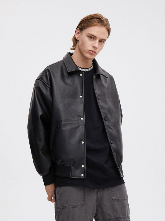F3F Select PU Leather Flight Jacket