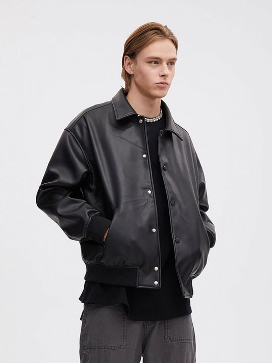 F3F Select PU Leather Flight Jacket
