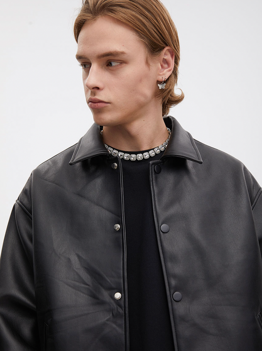 F3F Select PU Leather Flight Jacket