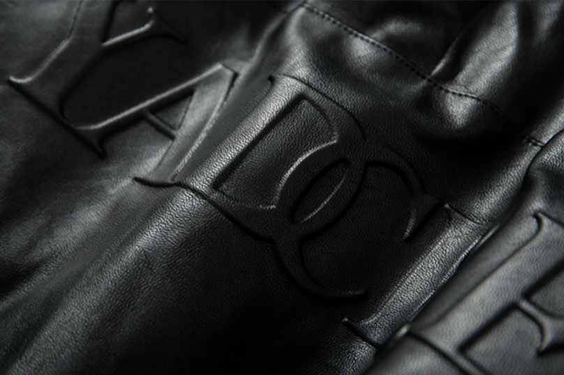 YADcrew 3D Puzzle PU Leather Down Jacket