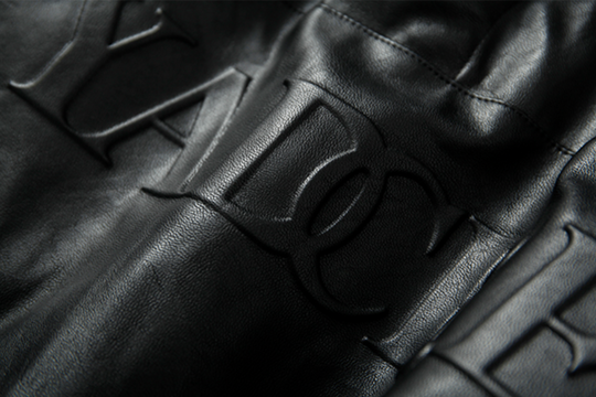 YADcrew 3D Puzzle PU Leather Down Jacket