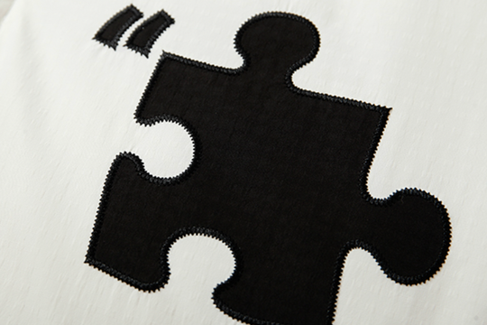 YADcrew Two Color Puzzle Cotton Jacket