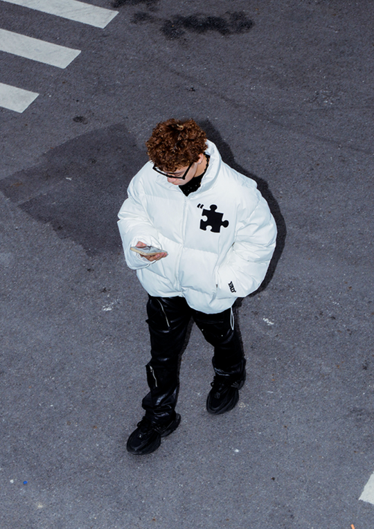 YADcrew Two Color Puzzle Cotton Jacket