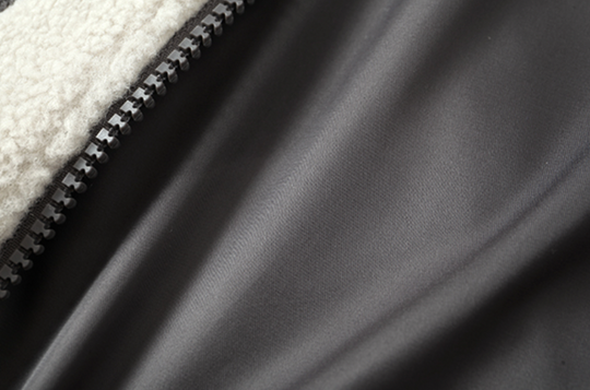 YADcrew R-STAR Star Contrast Sherpa Fleece Jacket