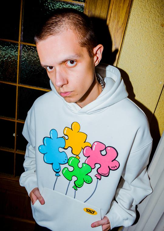 YADcrew 'Around The World Series' Print Hoodie