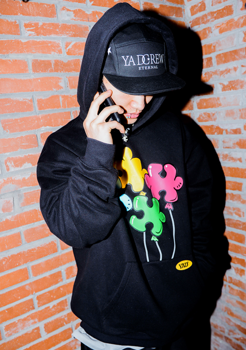 YADcrew 'Around The World Series' Print Hoodie